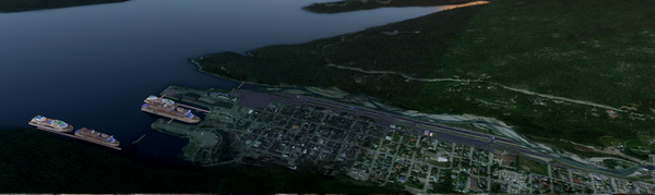 Landing an ICON A5 at Skagway Alaska - for Microsoft Flight Simulator