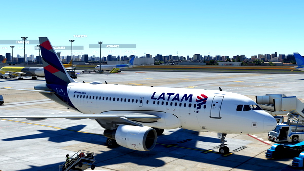 LatinVFR Airbus A319 LATAM (PT-TPA) - for Microsoft Flight Simulator