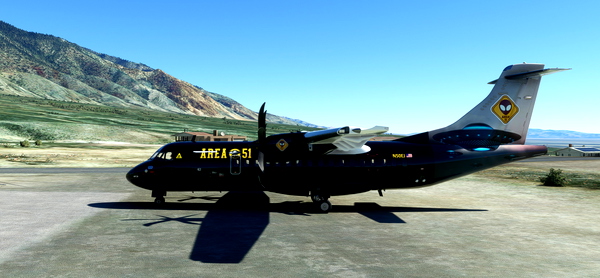 Livery-ATR42-600-AREA_51 N50EJ - for Microsoft Flight Simulator