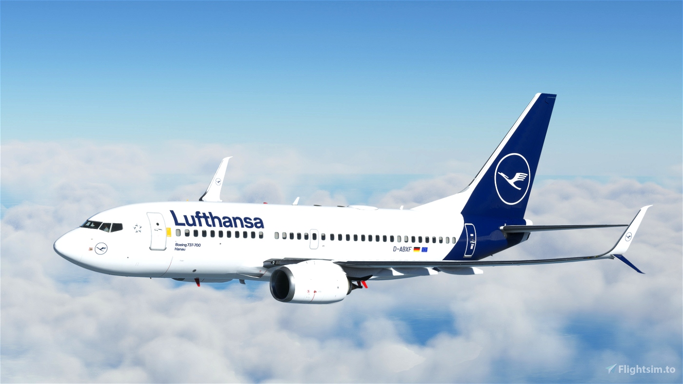 Lufthansa 737-700 D-ABXF Hanau for Microsoft Flight Simulator | MSFS