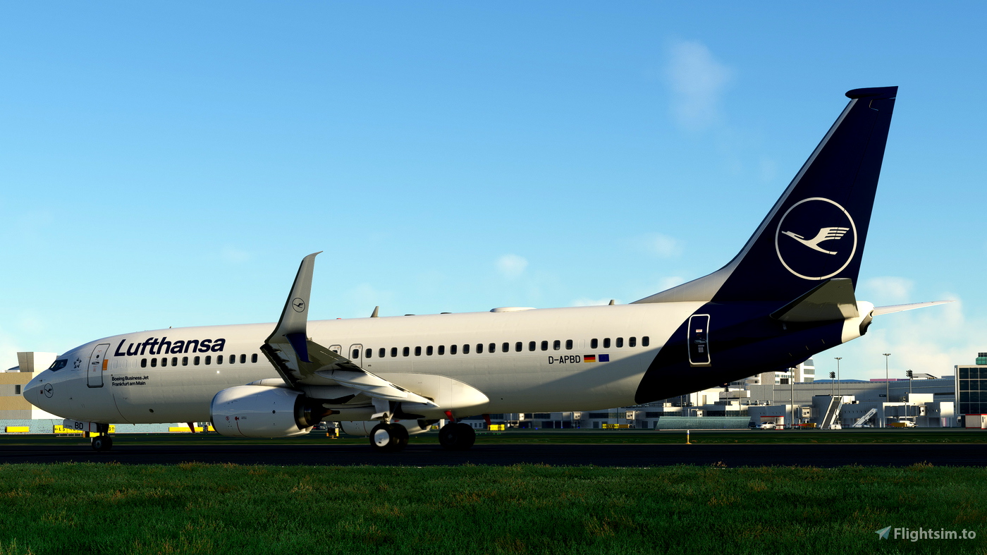 Lufthansa Private Jet 737-BBJ1 D-AWBB Deutschland for Microsoft Flight  Simulator