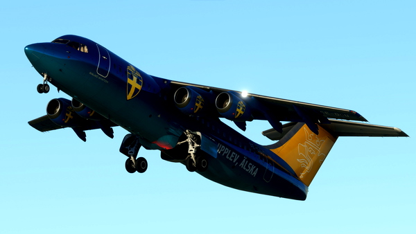 Malmö Aviation/SVFF - SE-DSU - JF BAe 146-300 - for Microsoft Flight Simulator