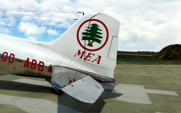 MEA Middle East Airlines DC-3 OD-ABB - for Microsoft Flight Simulator