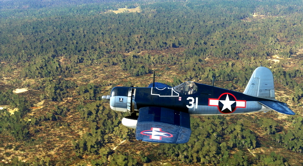 MilViz FG-1D Corsair N46RL VF-17 Jolly Rogers. GoodYear. - for Microsoft Flight Simulator
