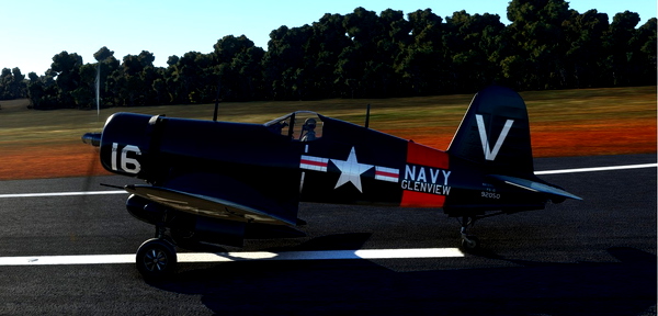 MilViz FG-1D Corsair NX194G Glenview - for Microsoft Flight Simulator