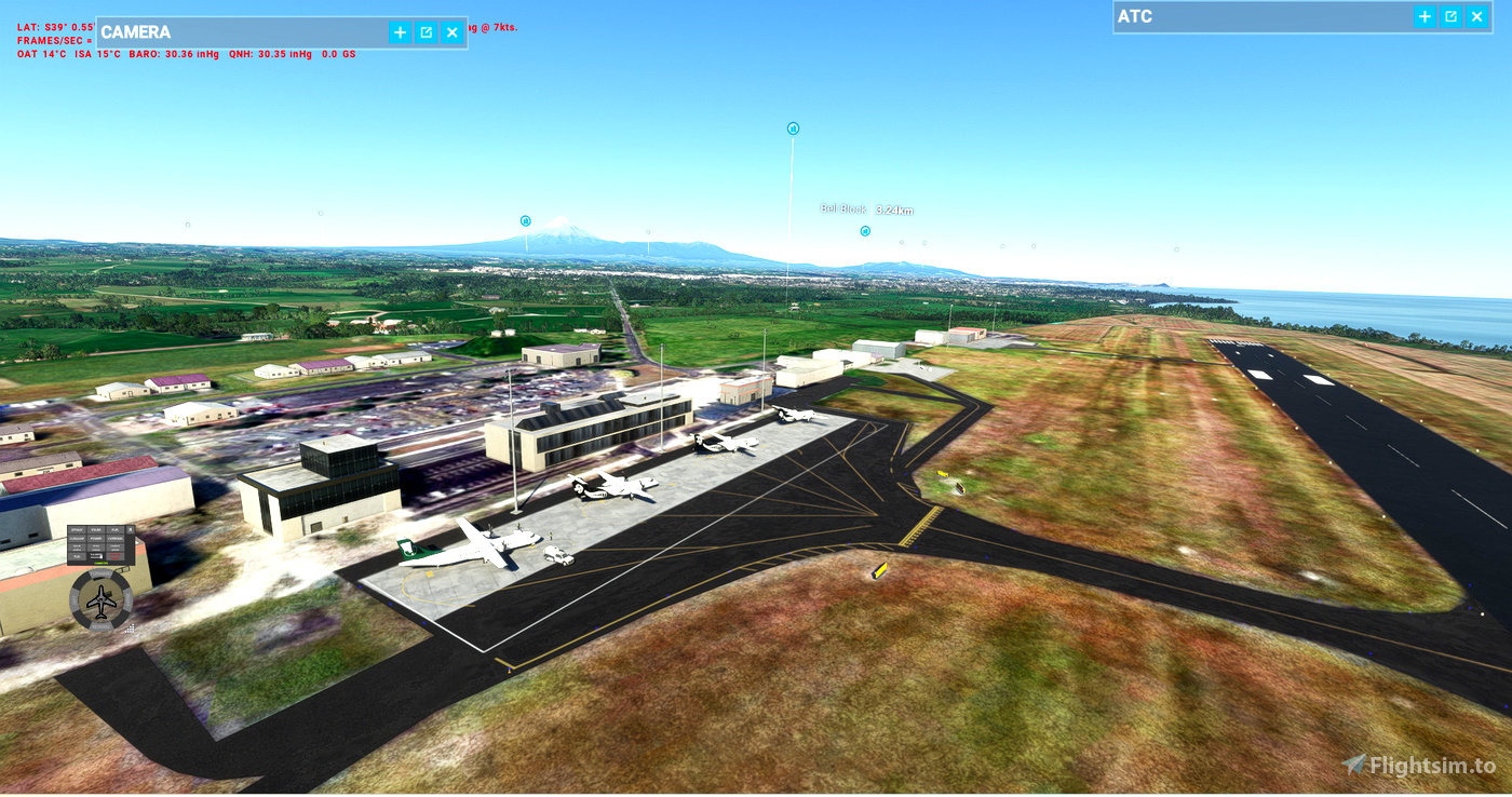 NZNP New Plymouth airport for Microsoft Flight Simulator MSFS