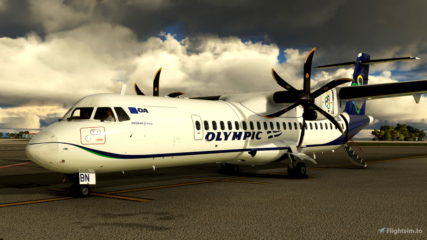 Olympic Air [SX-OBN] Asobo ATR72 8K for Microsoft Flight Simulator | MSFS