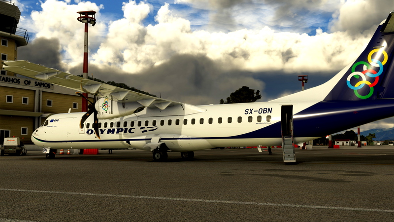 Olympic Air [SX-OBN] Asobo ATR72 8K for Microsoft Flight Simulator | MSFS