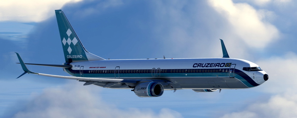 PMDG 737-900ER PR-CDM Cruzeiro do Sul (CRZ) livery - for Microsoft Flight Simulator