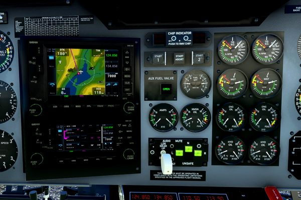 PMS GTN750 for CowanSim 222B - for Microsoft Flight Simulator