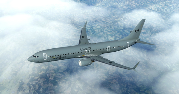 Royal Canadian Air Force / RCAF PMDG B737-900ER Scimitar winglets - for Microsoft Flight Simulator