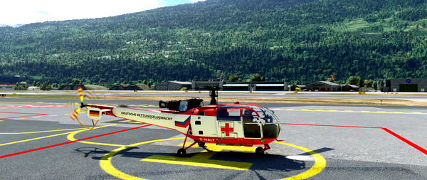 SA316B - Alouette III D-HALT DEUTSCHE RETTUNGSFLUGWACHT - for Microsoft Flight Simulator