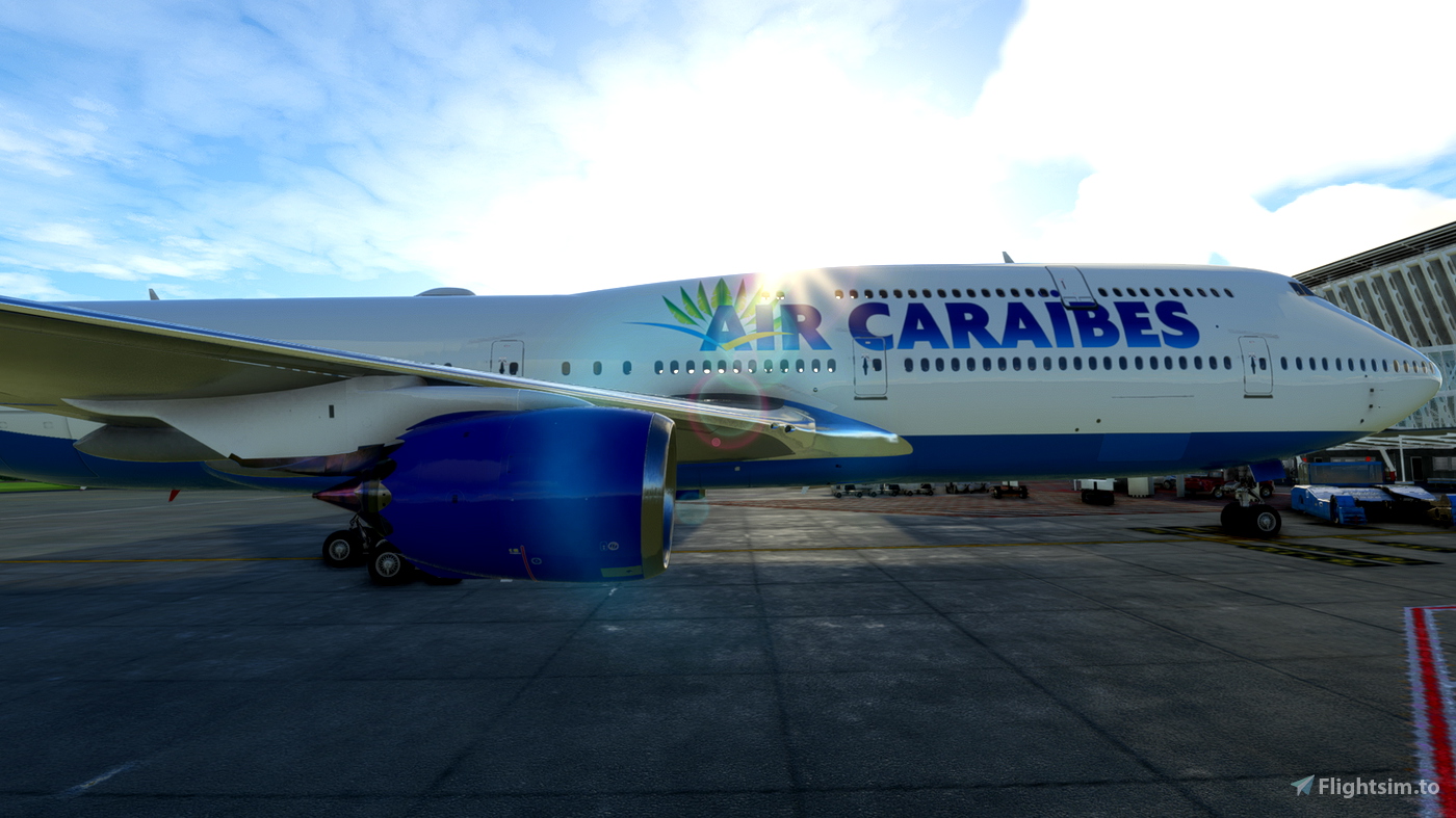 Salty Boeing 747-8 Air Caraibes Old Livery pro Microsoft Flight ...