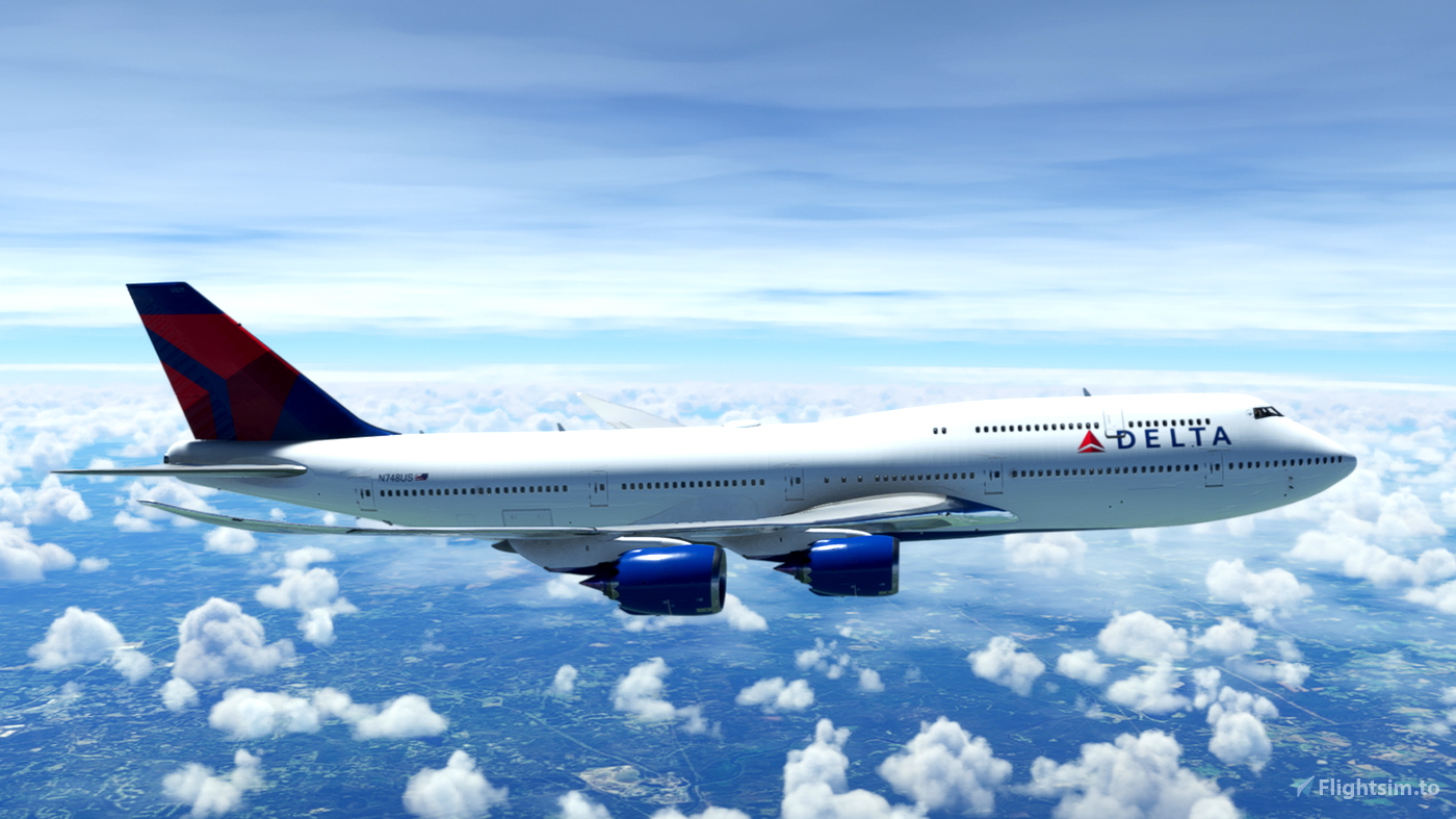 Salty Boeing 747-8 Delta Airlines for Microsoft Flight Simulator | MSFS