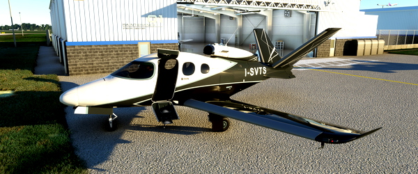 SF50 Vision Jet G2 Arrivee fictional livery I-SVTS & Custom reg. - for Microsoft Flight Simulator