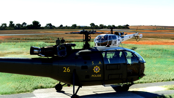 South African Police Alouette III (26) - for Microsoft Flight Simulator