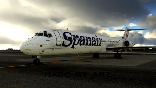 Spanair EC-GQG MD83 - MaddogX | Custom Cockpit - for Microsoft Flight Simulator
