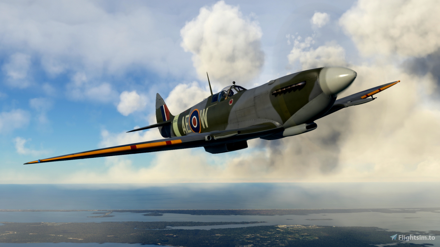 Spitfire MkIX No.402 Sqn RCAF AE-W for Microsoft Flight Simulator | MSFS