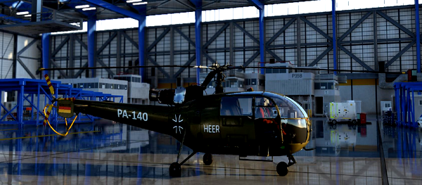 taog-Alouette III HEER Livery Float and wheel - for Microsoft Flight Simulator