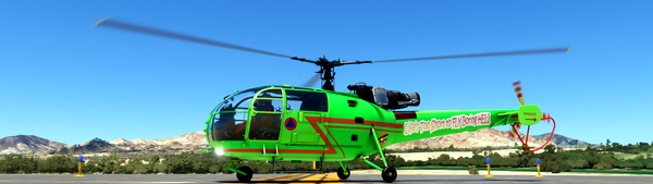 Taog's Hangar-Alouette III "Life is too short to fly boring Heli" Floats & Wheels - for Microsoft Flight Simulator