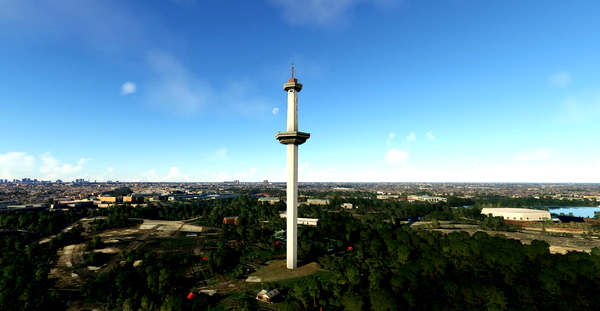 Torre Espacial / Torre de Interama / Torre de la Ciudad , Ciudad de Buenos Aires, Argentina. - for Microsoft Flight Simulator
