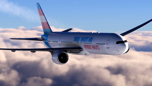 Trans Rights are Human Rights 777-300 - for Microsoft Flight Simulator