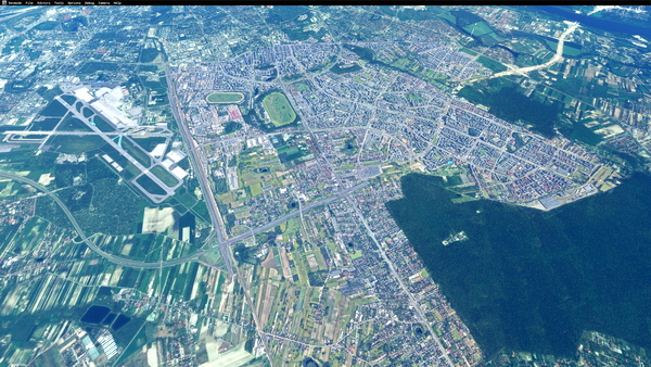 Ursynow city, Warsaw - for Microsoft Flight Simulator