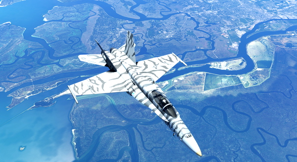VMFA(AW)-224 F/A-18C Bengal Stripes - for Microsoft Flight Simulator