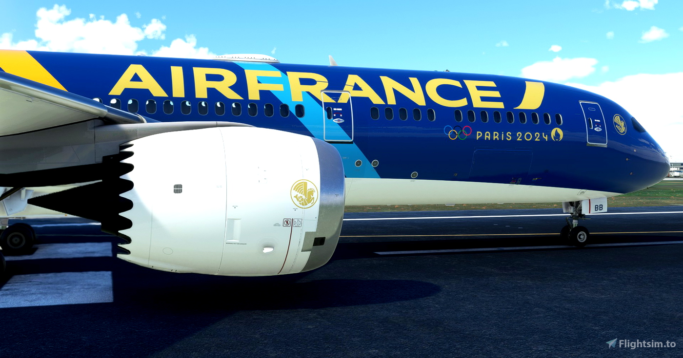 Threads - Air France Olympic Games 2024 / Jeux Olympiques 2024 CaptainSim  777-300ER for Microsoft Flight Simulator