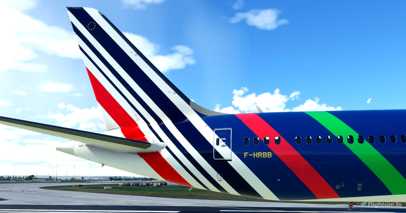 Threads - Air France Olympic Games 2024 / Jeux Olympiques 2024 CaptainSim  777-300ER for Microsoft Flight Simulator