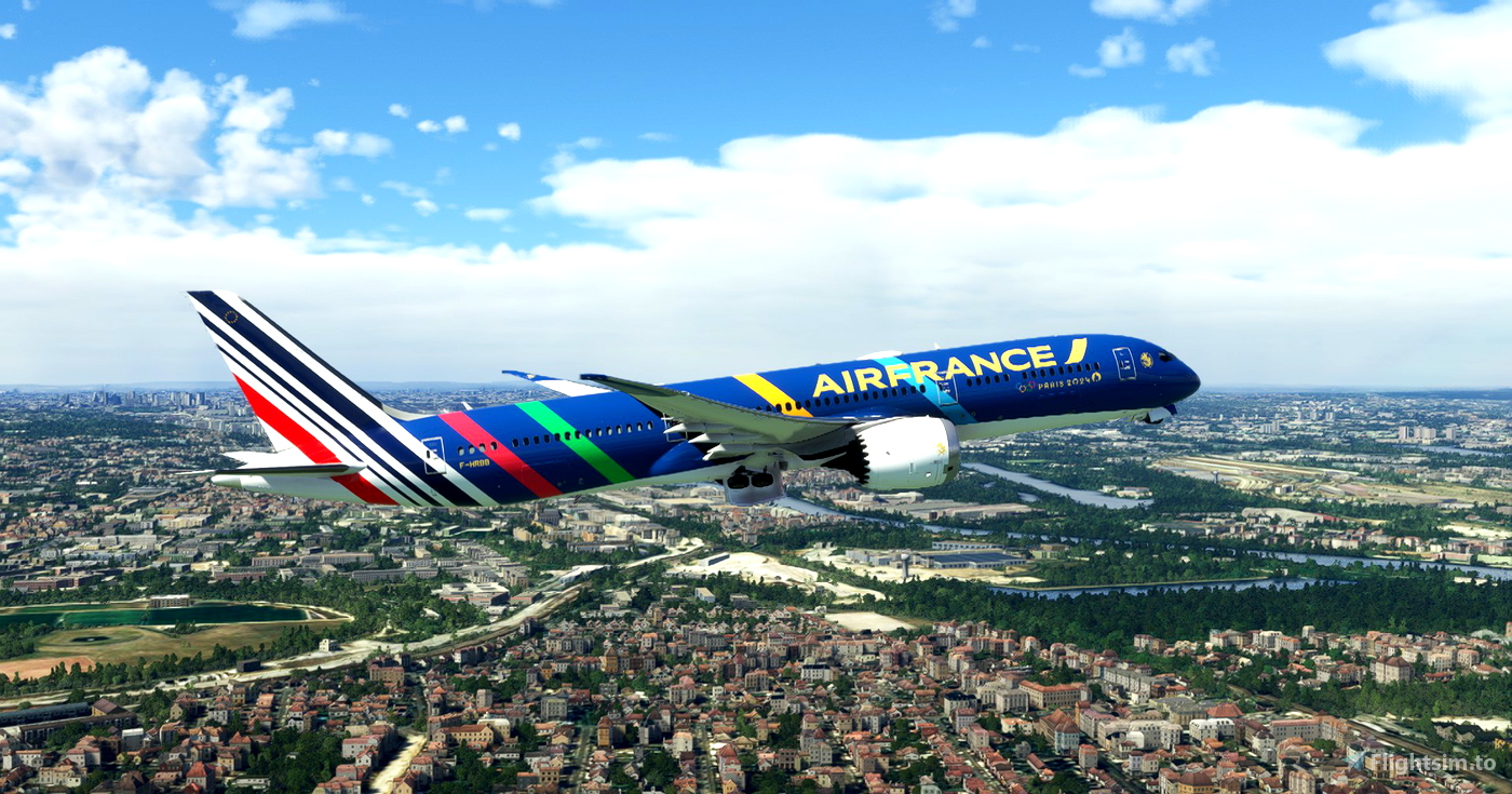 Threads - Air France Olympic Games 2024 / Jeux Olympiques 2024 CaptainSim  777-300ER for Microsoft Flight Simulator