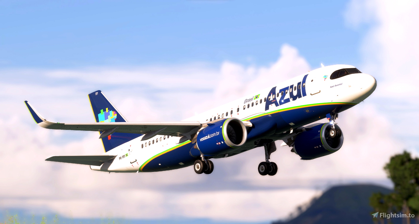 iniBuilds A320neo Azul PR-YRY for Microsoft Flight Simulator | MSFS