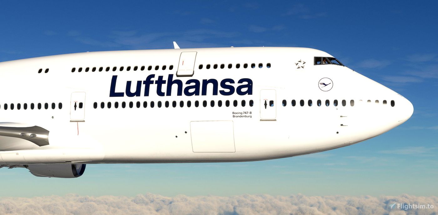 Lufthansa D Abya Brandenburg New Livery Asobo B747 8i [8k] For