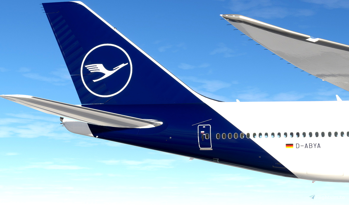 Lufthansa D Abya Brandenburg New Livery Asobo B747 8i 8k For Microsoft Flight Simulator 