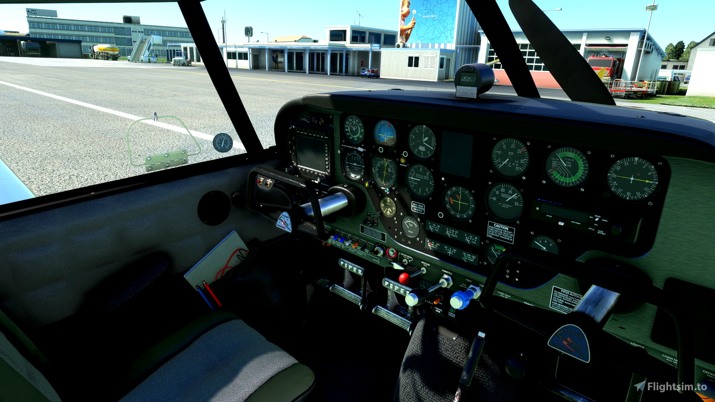 A2A Piper PA24250 Comanche Dark Grey Interior with Dark Brushed