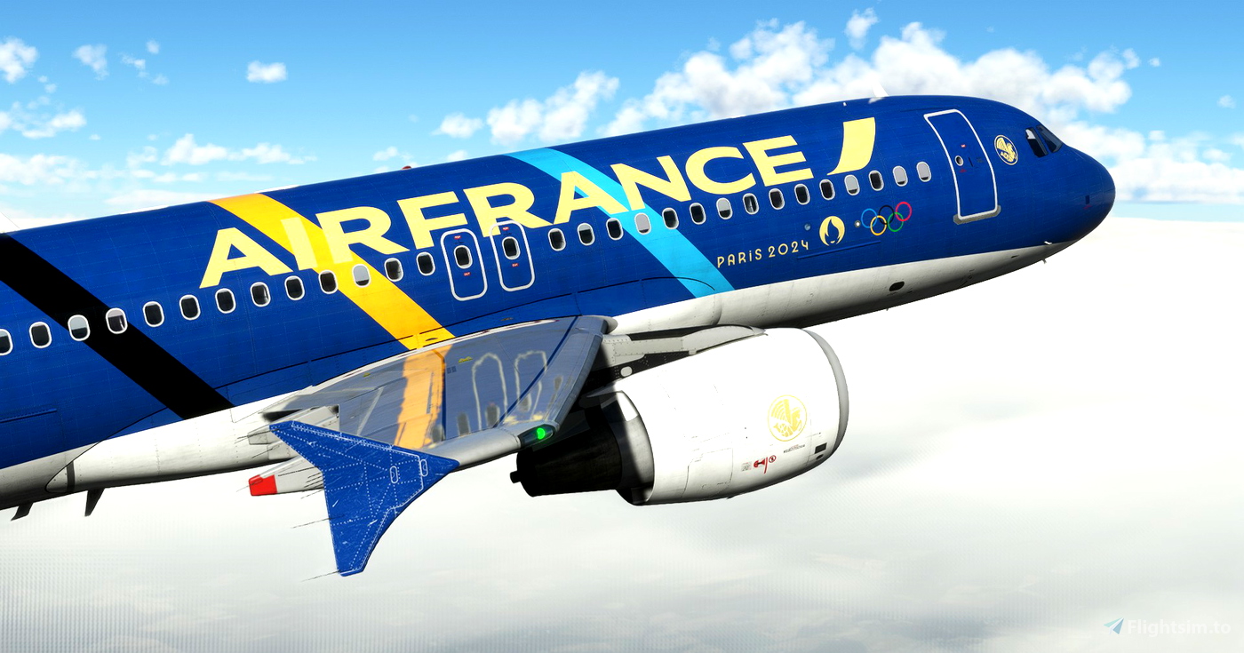 Threads - Air France Olympic Games 2024 / Jeux Olympiques 2024 CaptainSim  777-300ER for Microsoft Flight Simulator