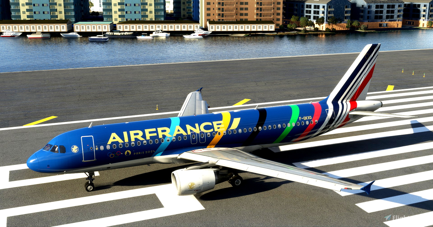 Threads - Air France Olympic Games 2024 / Jeux Olympiques 2024 CaptainSim  777-300ER for Microsoft Flight Simulator