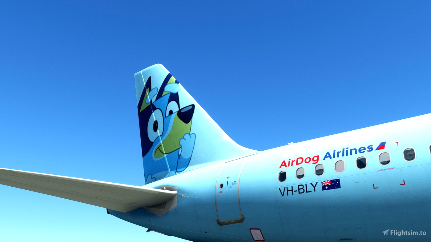 Airdog Airlines Australia Buey The Bluey Plane Fenix A320 200 For