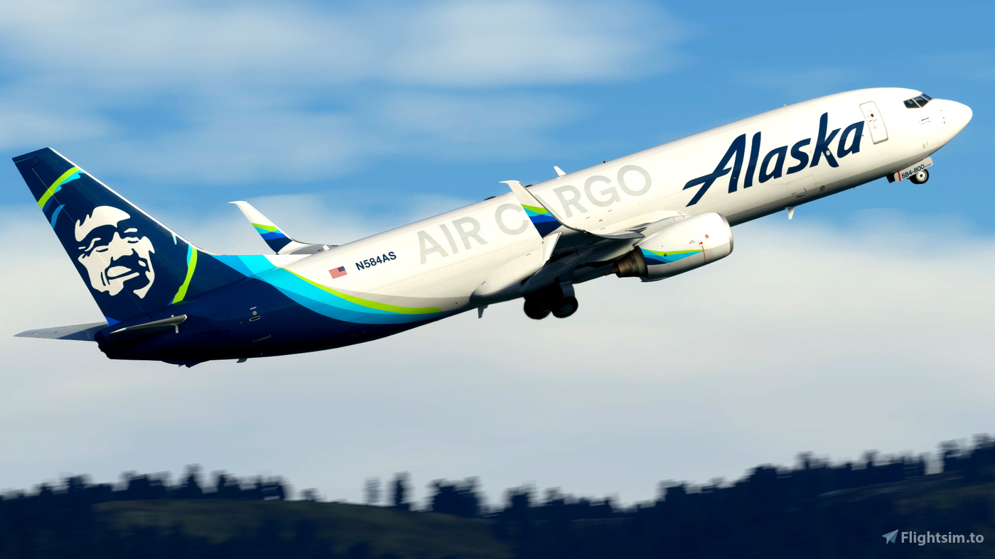 Alaska Air Cargo (N584AS) PMDG 737800BCF のために Microsoft Flight
