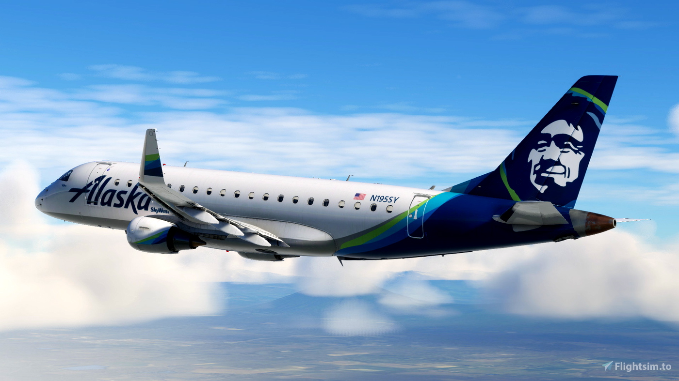 Alaska Airlines Skywest and Horizon Air 5 pack for FlightSim Studio