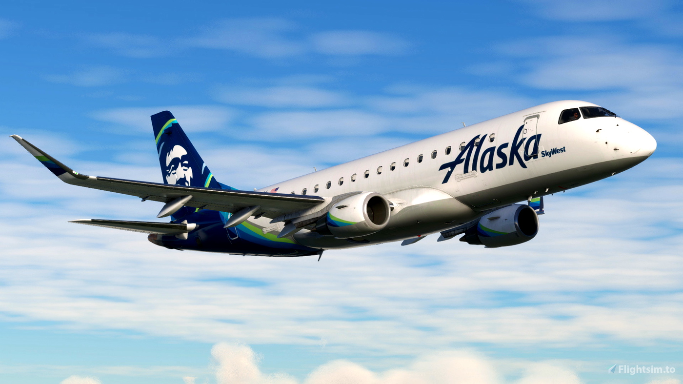 Alaska Airlines Skywest and Horizon Air 5 pack for FlightSim Studio