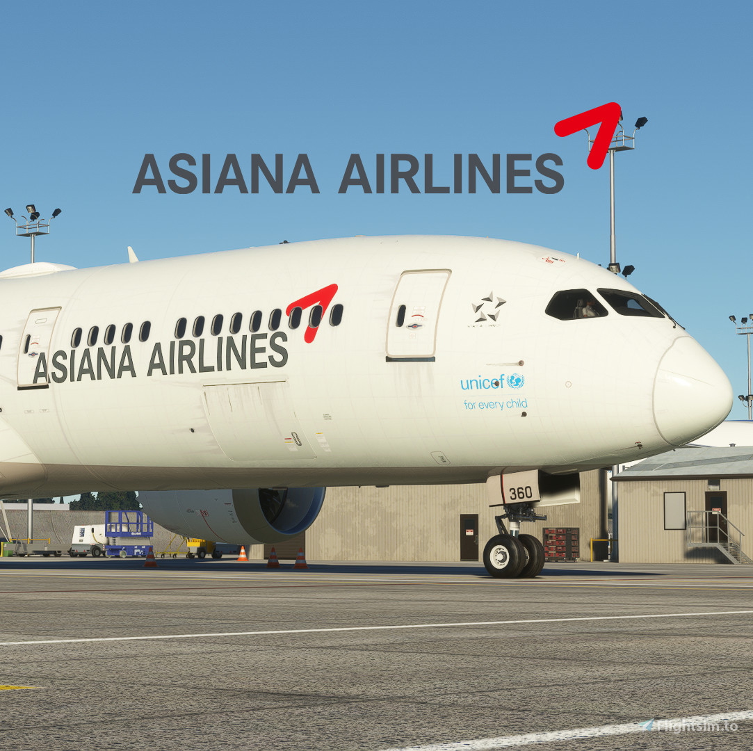 Asiana Airlines HL8360 [8K] [B787-9] For Microsoft Flight Simulator | MSFS