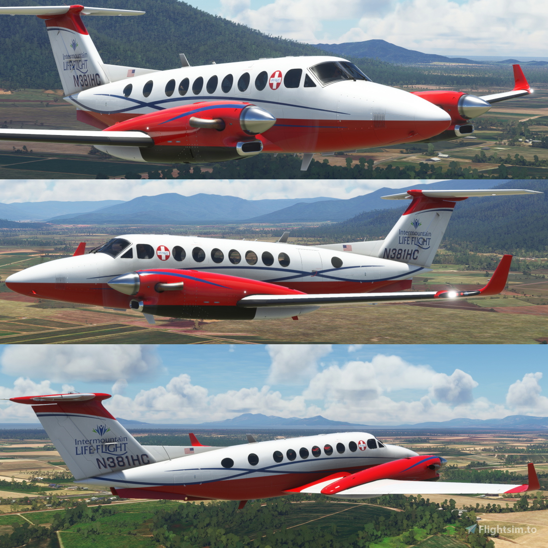 Beechcraft King Air 350 Intermountain Life Flight Pro Microsoft Flight ...