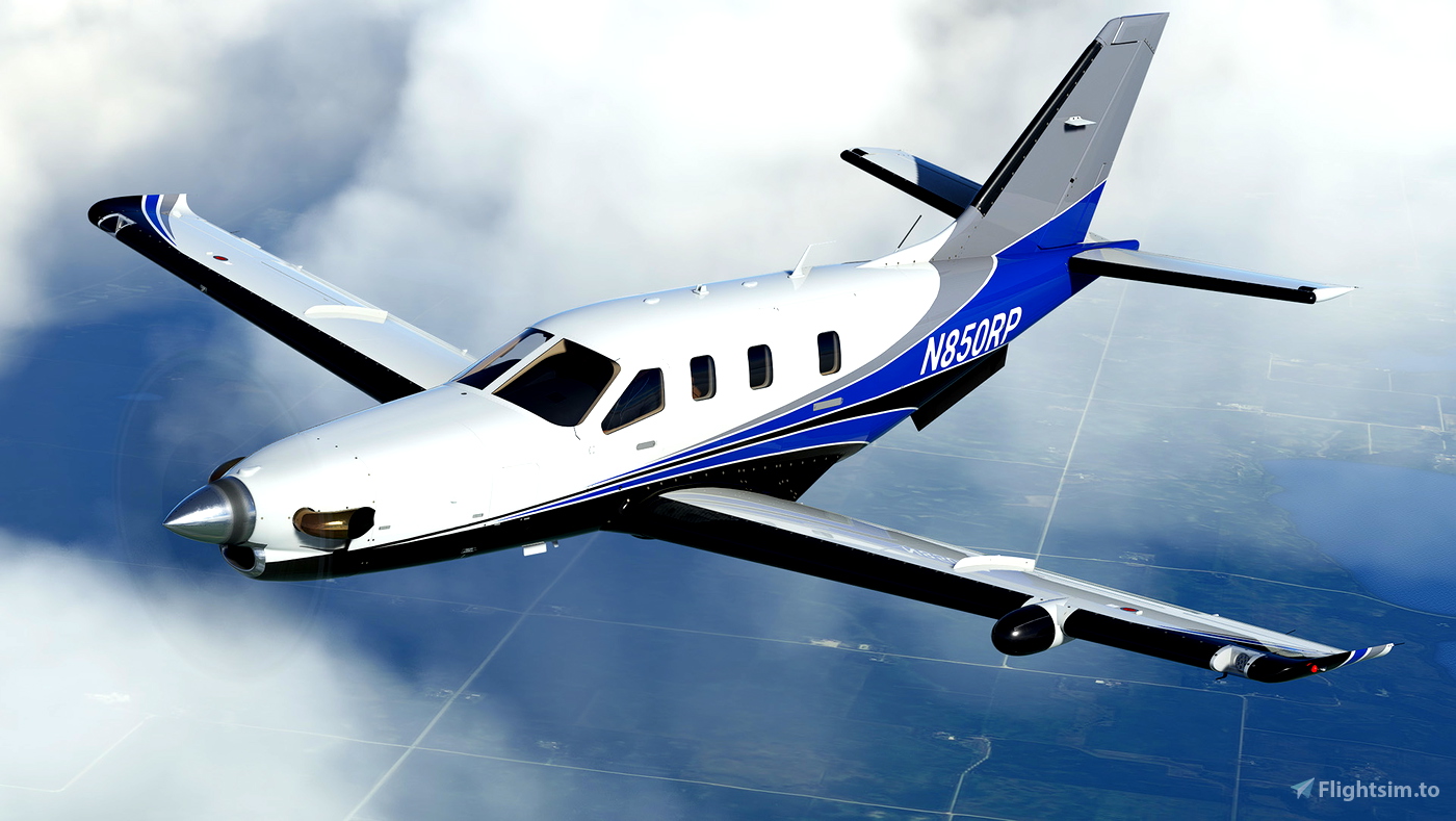 Black Square TBM 850 N850RP (Dynamic Registration) for Microsoft Flight ...