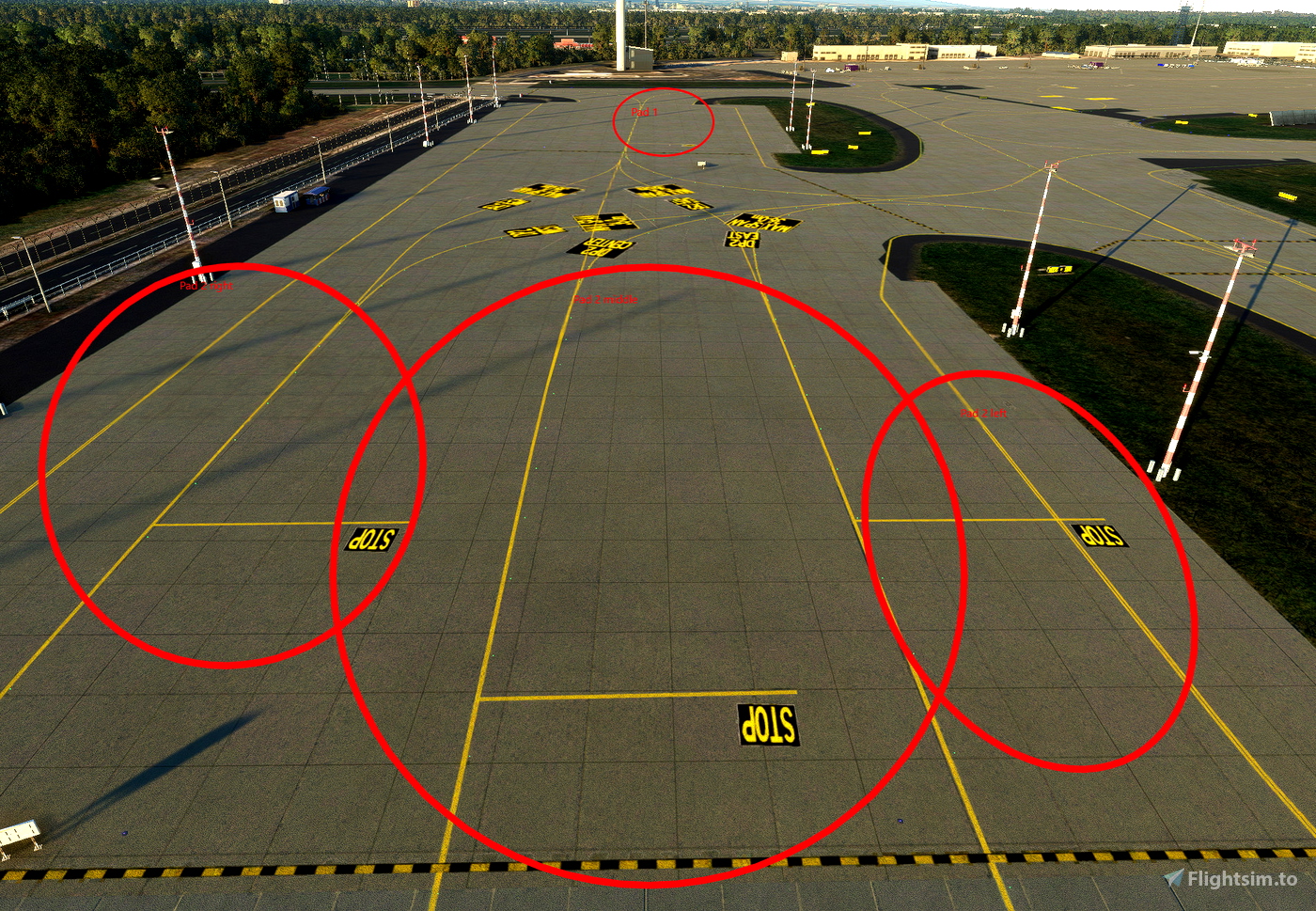 Deicing Pad (DP) 1&2 for virtualFRA EDDF for Microsoft Flight