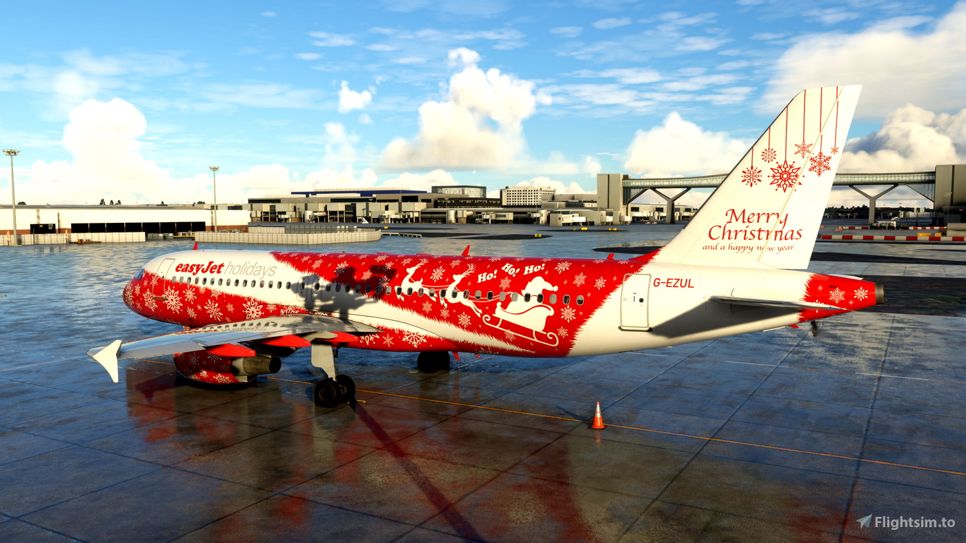 easyJet Christmas livery (Fictional) GEZUL Fenix pro Microsoft Flight