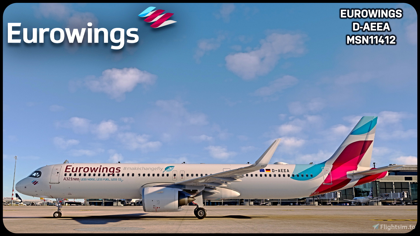 Eurowings A321NEO D-AEEA (8K) for Microsoft Flight Simulator | MSFS