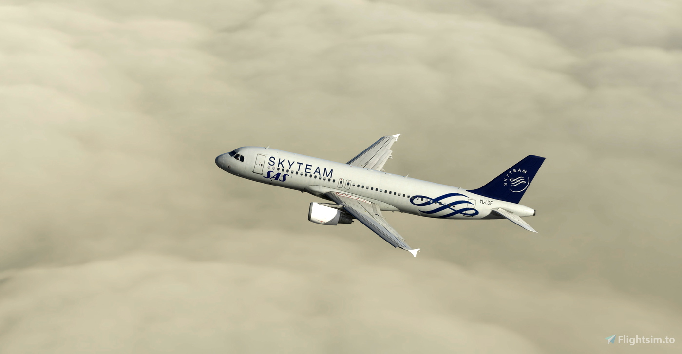 FENIX A320 | SAS SkyTeam Alliance Livery 8K FICTIONAL voor Microsoft ...