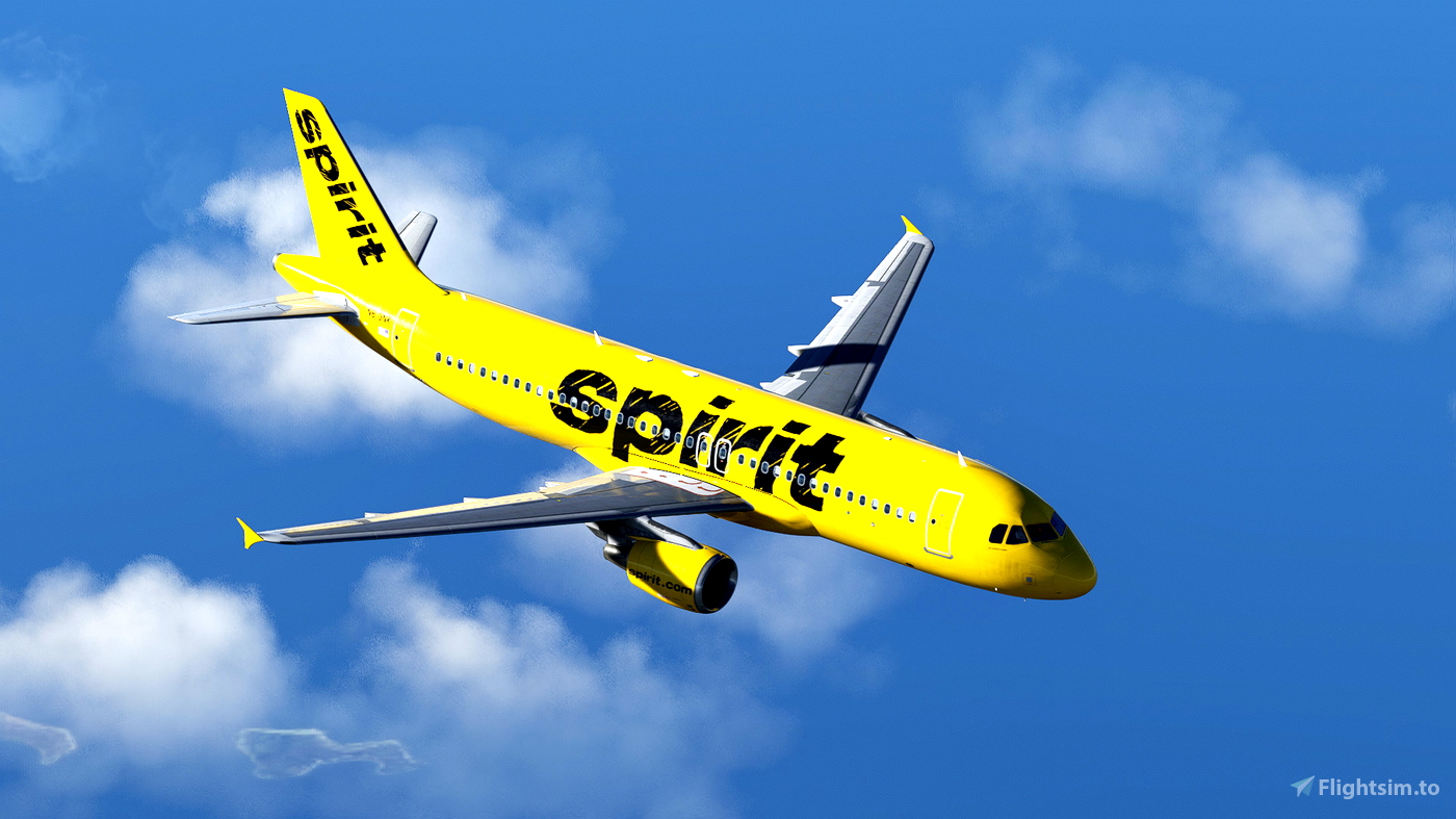 Fenix A320 Spirit Airlines Pack 4k And 8k W Cabin For Microsoft