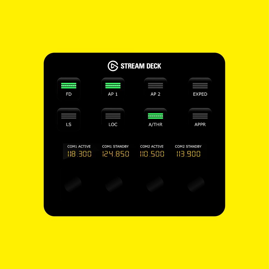 Flight Panels Fenix A320 Stream Deck + Autopilot Panel for Microsoft